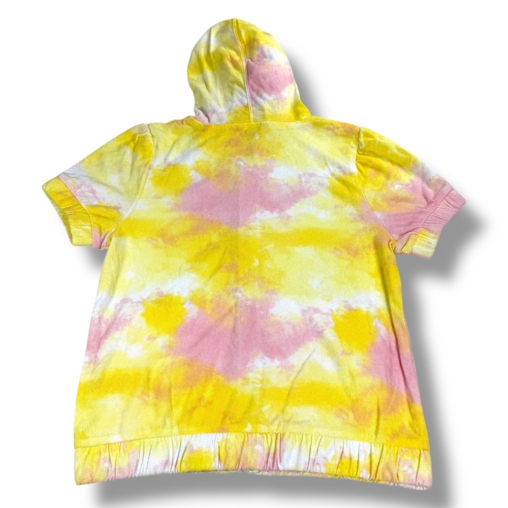 Juicy Couture Terry Cloth Tie Dye Lounge Set Short Sleeve Hoodie‎ and Shorts - Picture 2 of 12
